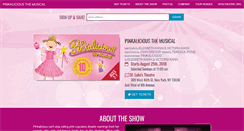 Desktop Screenshot of pinkaliciousthemusical.com